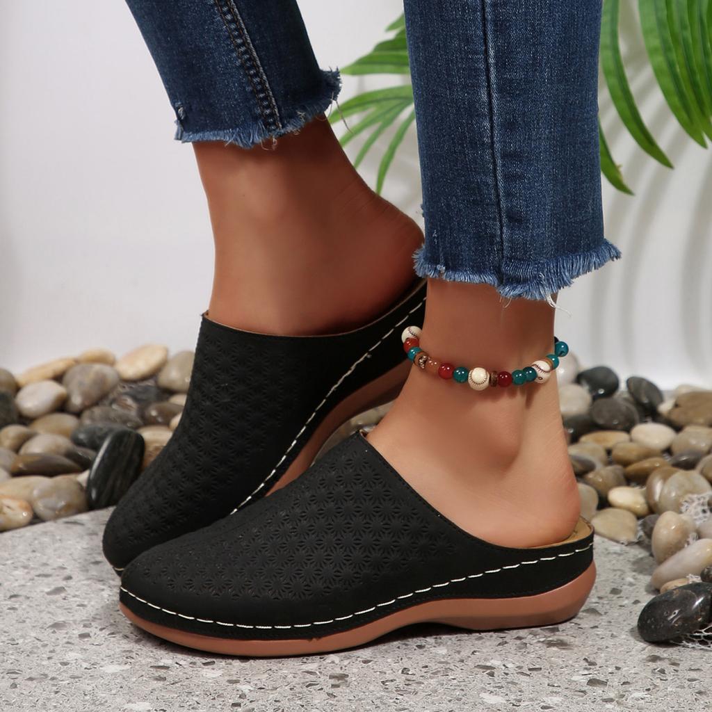 Platform Slip Closed Toe Slippers For Women Plus Size Sandals For Women Wedge Slippers Warming Slippers For Women Microwave