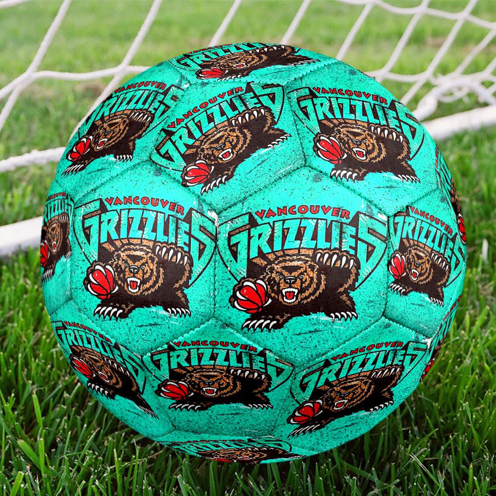 1pc Vancouver Grizzlies Basketball Team Football Soccer Ball Size 5 Indoor Soccer Ball Fashion Outdoor Sports Birthday Gift