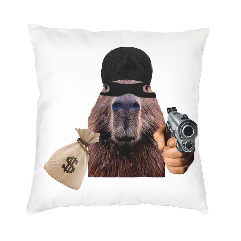Capybara Cushion Cover Two Side Printing Floor Pillow Case for Living Room Fashion Pillowcase Home Decorative