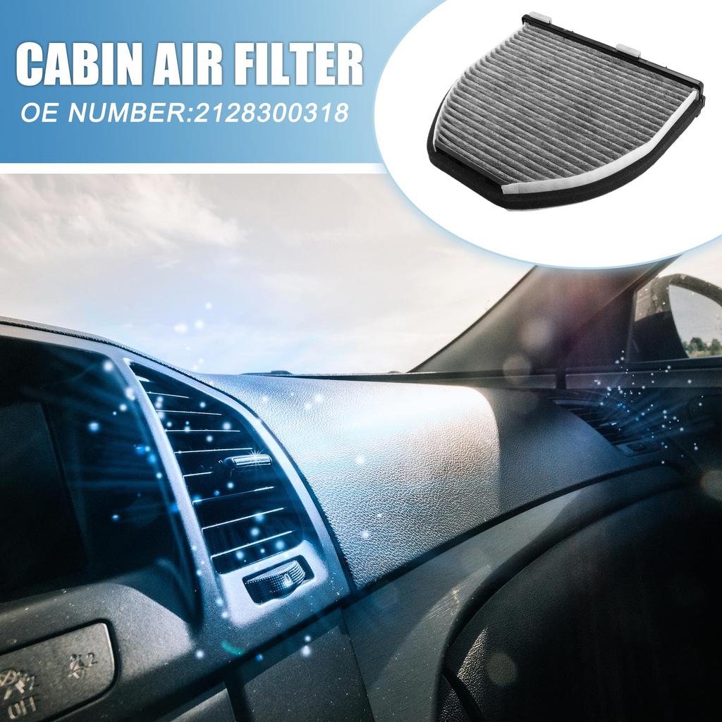 ABSOPRO Cabin Air Part X X for Mercedes and Benz AMG GT Polyurethane Gray Filter, Number 2128300318, 10.91" 10.04" 3.03", (2017-2021),