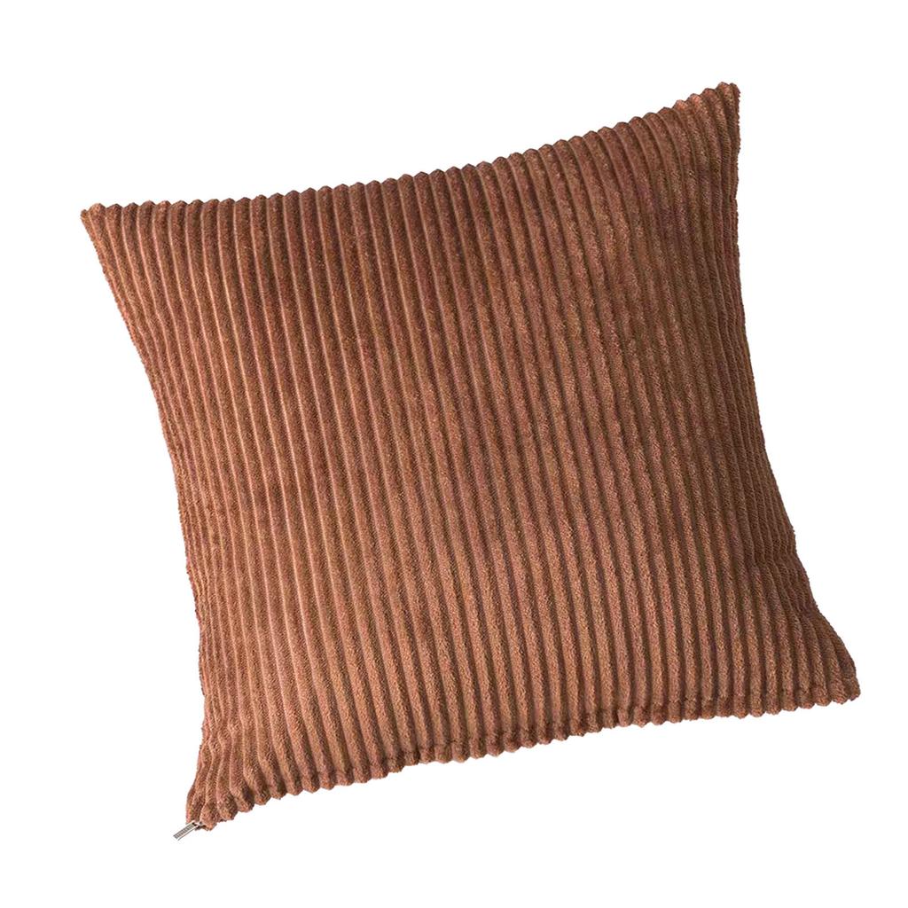 Throw Pillow Comfortable Flannel Adjustable Straps Striped Decorative Pillow Sofa Cushion for Hotel