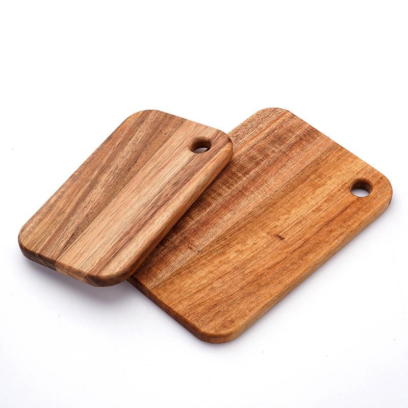 800ml/1.4l Lunch Box Acacia Wood Cutting Boards Wooden Double-sided Mini Fruit Cutting Board Reusable  Outdoor Chopping Boards