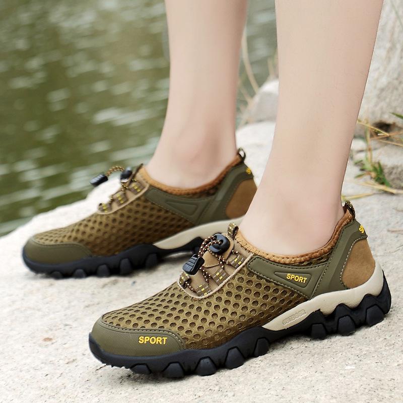 Men's Breathable Summer Mesh Casual Sports Shoes - Lightweight & Soft Sole for Outdoor Activities