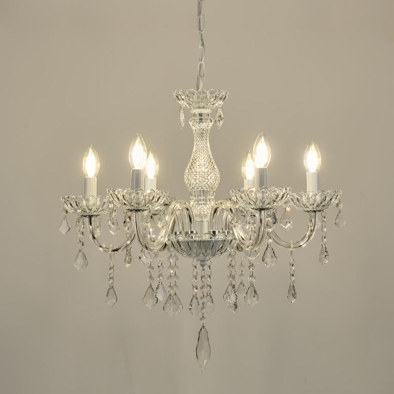 

6 ламп Deluxe K 9 хрустальная люстра прозрачные хрустальные потолочные светильники