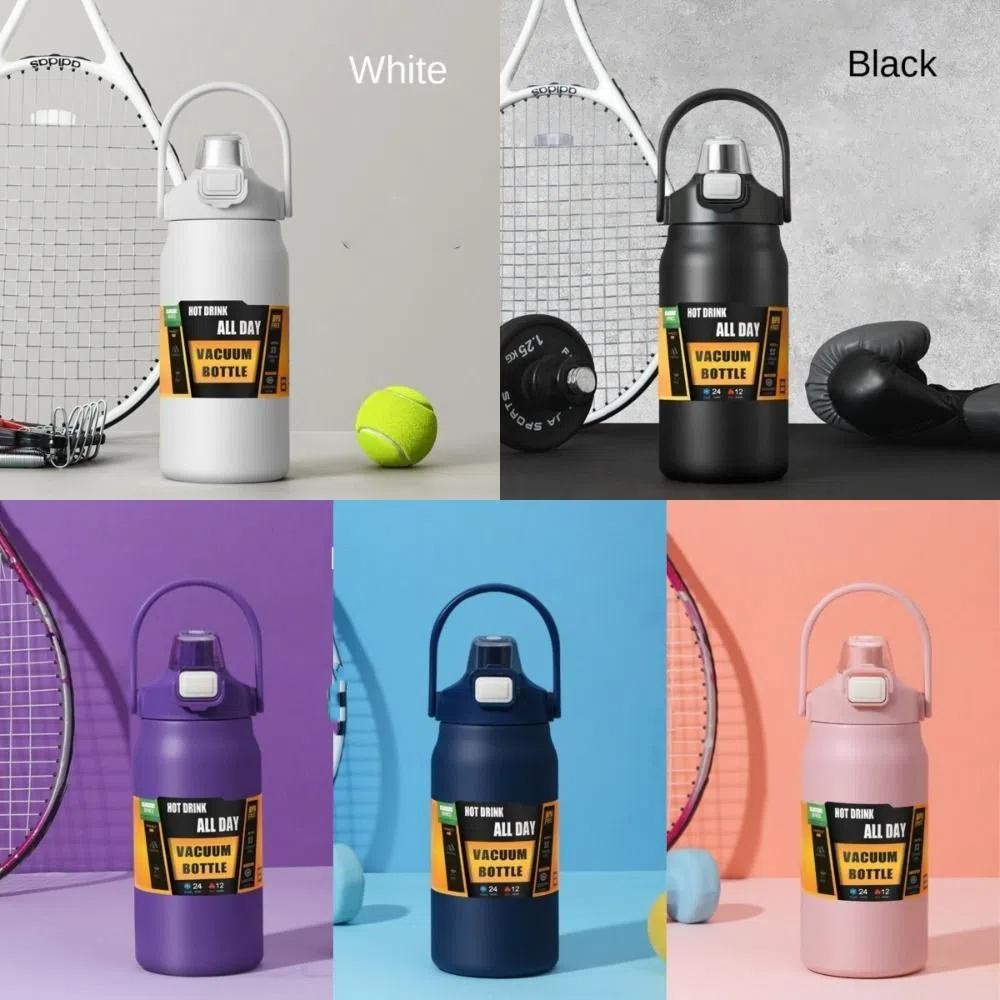 Termohrnek z nerezové oceli 304 s brčkem 2 v 1, kelímek na pití, kelímek na studenou vodu