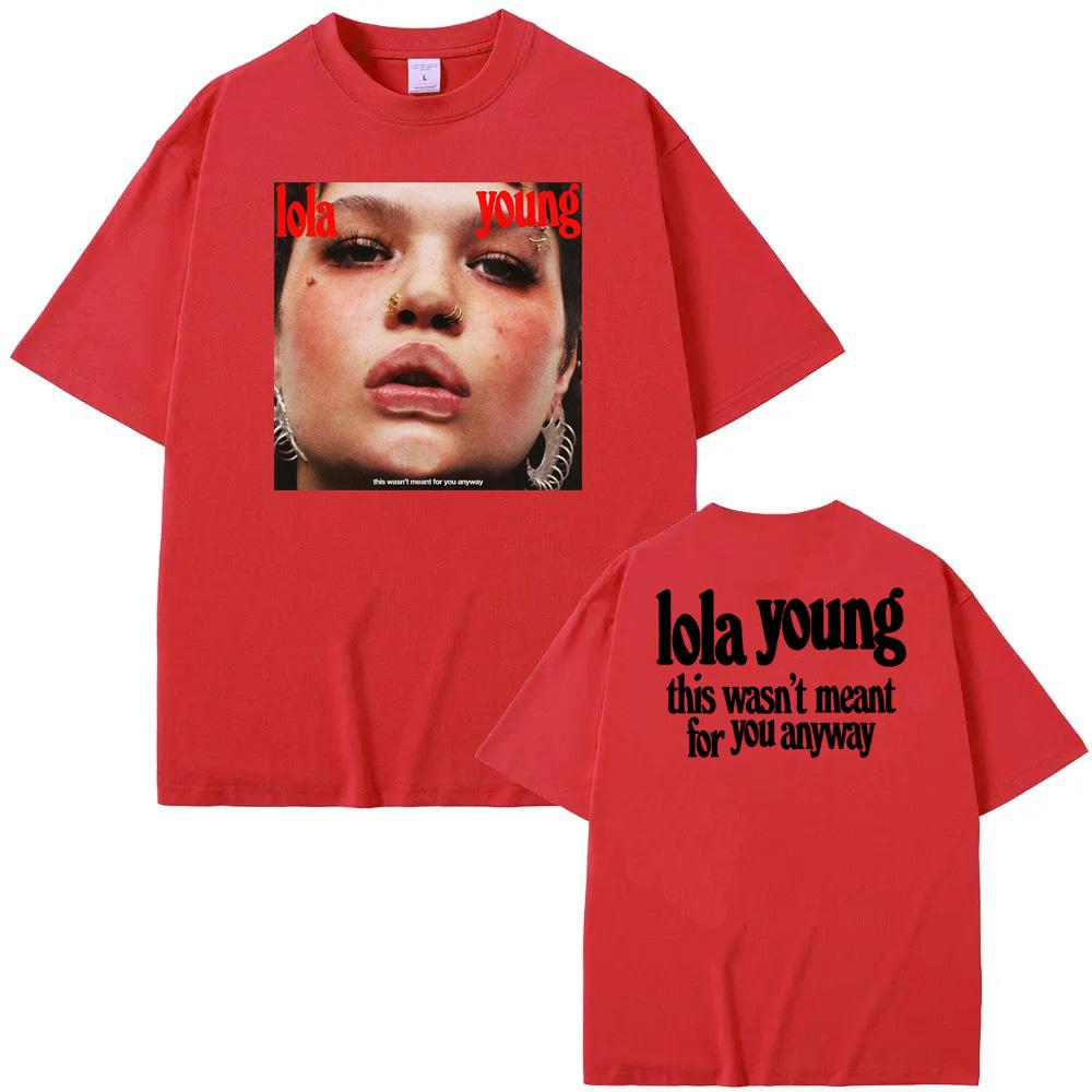 LOLA YOUNG new Hip Hop Rapper T Shirt Street Hip-hopRapper Short Sleeve O-neck Tees Top Summer Cotton Tshirt Sudaderas Soft Tees