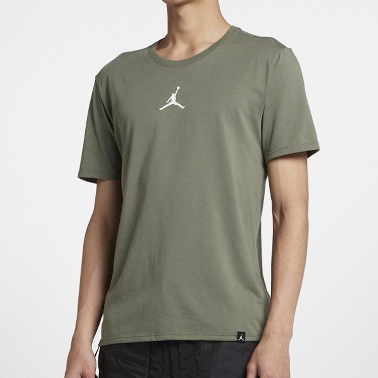 Jordan Iconic Quick-Dry Training T-Shirt Men Tops Retro-Moss-Green AR7416-351
