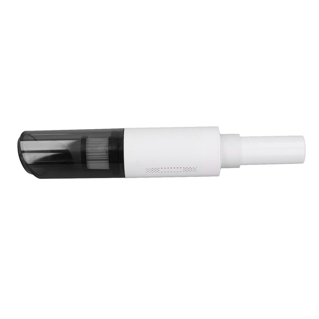 Mini Staubsauger Akku Handstaubsauger Tragbar Wiederaufladbar Hohe Leistung für Zuhause Auto Tastatur Weiß