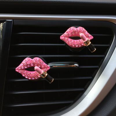 Auto Air Vent Dekoration Auto Innendekoration Strass Lippenstift Auto Lufterfrischer Clip mit