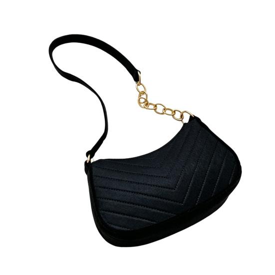 Women Felt Underarm Bag Fashion Shoulder Bag Stylish Top Handle Bag Quilted Handbag Stylish Hobo Bag for Shopping Dating Commuting