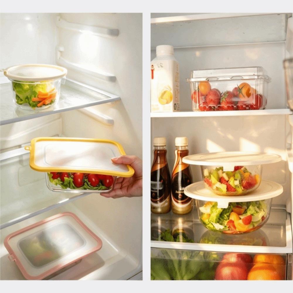Leakproof Food Fresh Keeping Cover Sealed Bowl Lid Reusable Food Covers  for Containers