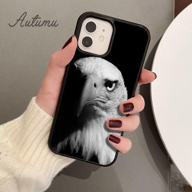 Mantin Vogel Adler Habicht Handyhülle für iPhone 11 12 13 14 Pro Max mini X XR XS SE 2020 5 6S 7 8 Plus Samsung Galaxy S21 S22 Hülle