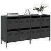 VidaXL Black Buffet 135x39x73.5 Cm Cold-Rolled Steel, Storage Cabinet, Kitchen Storage Furniture, Furniture of 3307167