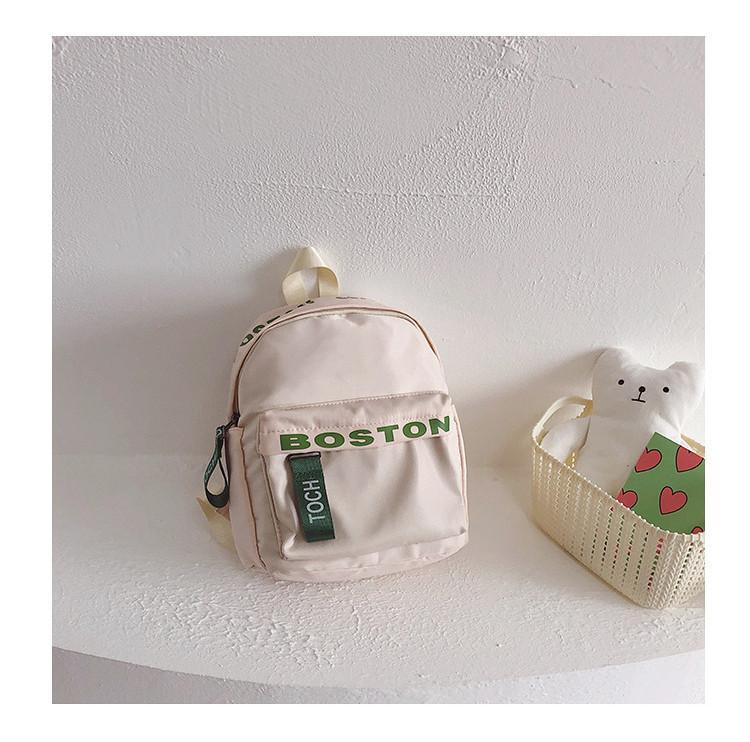 

Cute And Stylish Winter Lettered Dual Shoulder Backpack For Children In Versatile Colors белый