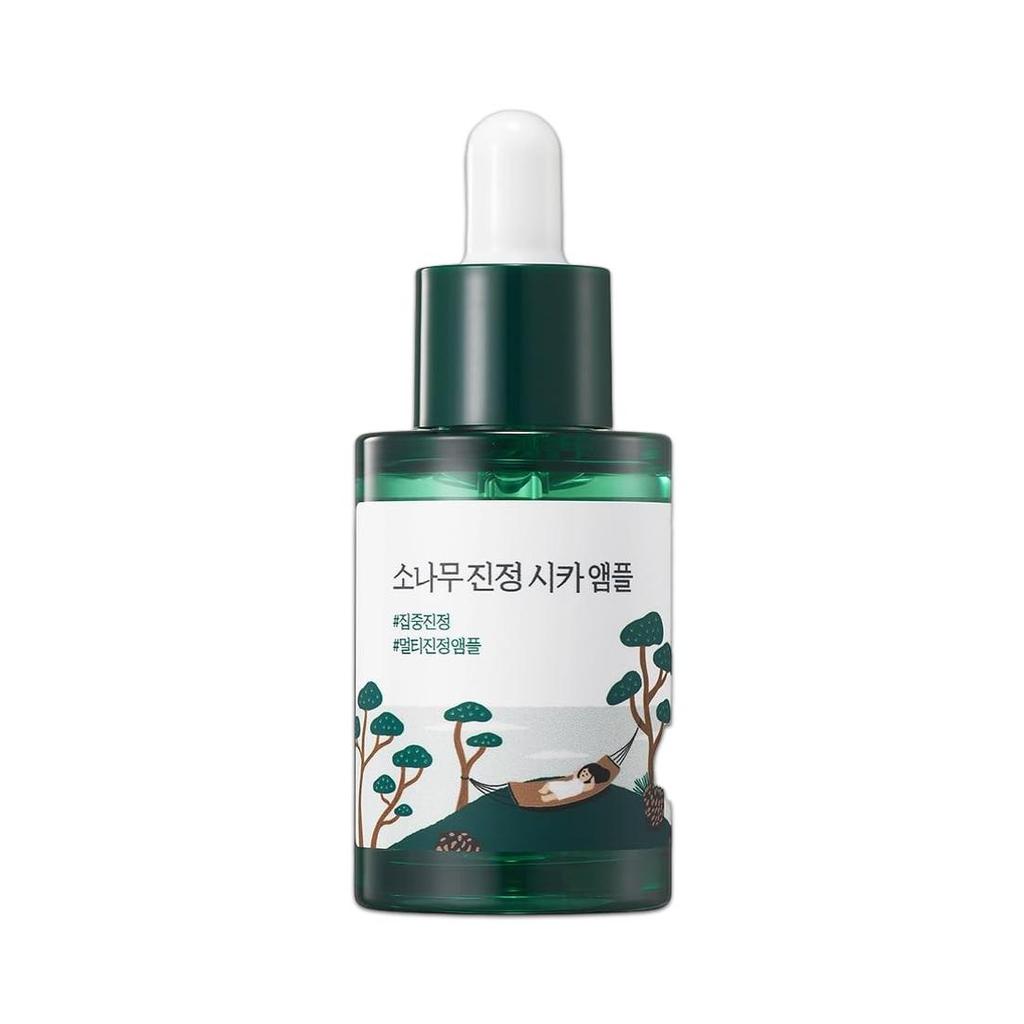 [Sonderedition] ROUND LAB Pine Calming Cica Ampulle 30ml Nachfüllset (+ 30 ml Nachfüllpackung + Maske + Aufkleber-Set)