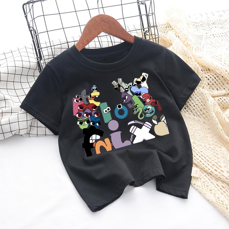 Alphabet Legend Children s Print Cartoon Clothing Girls Boys Fashion Fun Casual Top Gift 100
