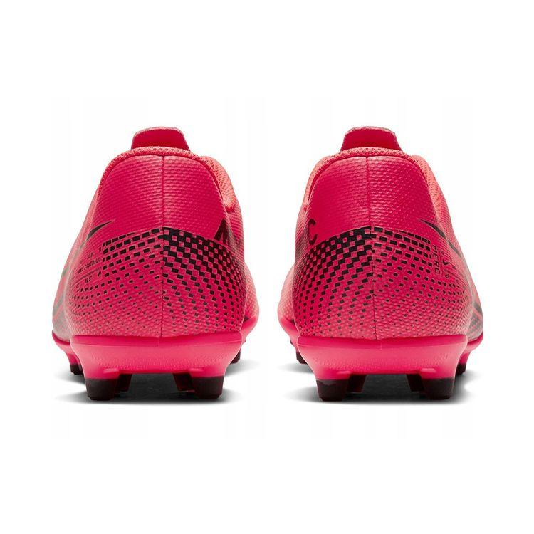 Nike Mercurial Vapor 13 Club Round Toe Lace-Up Non-Slip Shock Absorbing Durable Low-Top Soccer Shoes Kids Sneaker Pink AT8161-606