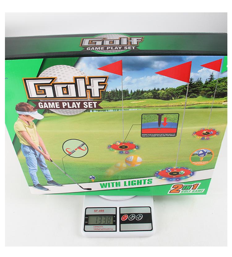 Multi-Function Light-up Children's Golf Set for Indoor & Outdoor Play & Parent-Child Interaction