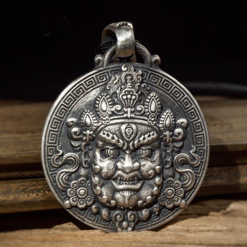 Pendant Retro Three Eyes Wisdom Buddha Pendant Buddha Brand Versatile Men's and Women's Necklace