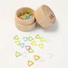 30Pcs Mix Color Triangle/heart Knitting Stitch Markers Colored Metal 12-13mm Stitch Markers for Sewing DIY Knitting