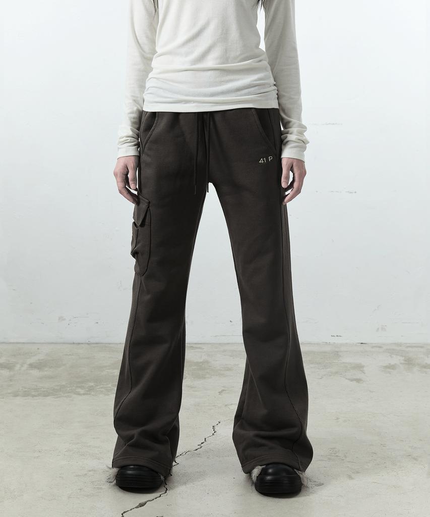 41PRAY Mini Pocket Bootcut Pants / Khaki Brown