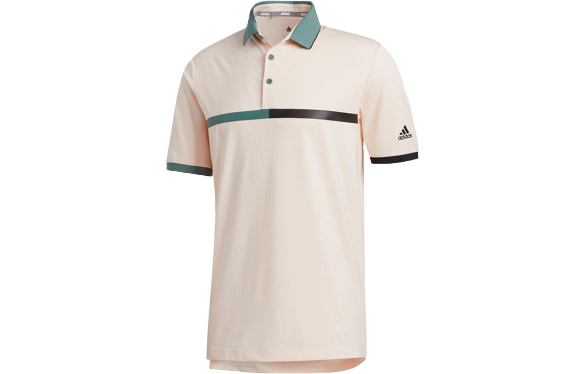 Adidas Polo Shirts Men s Light Pink Polo Collar Moderate Straight Fit FR1164 XXL