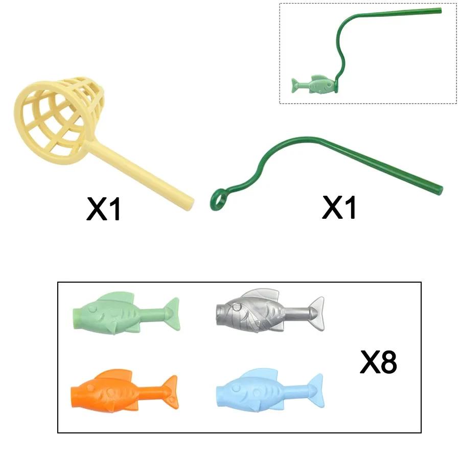 DlY Mini Figurine Blocuri de Construcție Alimente Pâine Pește Fructe Pui Crabi Hot Dog Tort Pizze Morcov Cutie Jucării Creative Piese Oraș Cărămidă