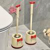 Bow Household Toilet Brush Long Handle Base Dead Corner Set Toilet Brush Bathroom Cleaning Wall Mounted Artifact