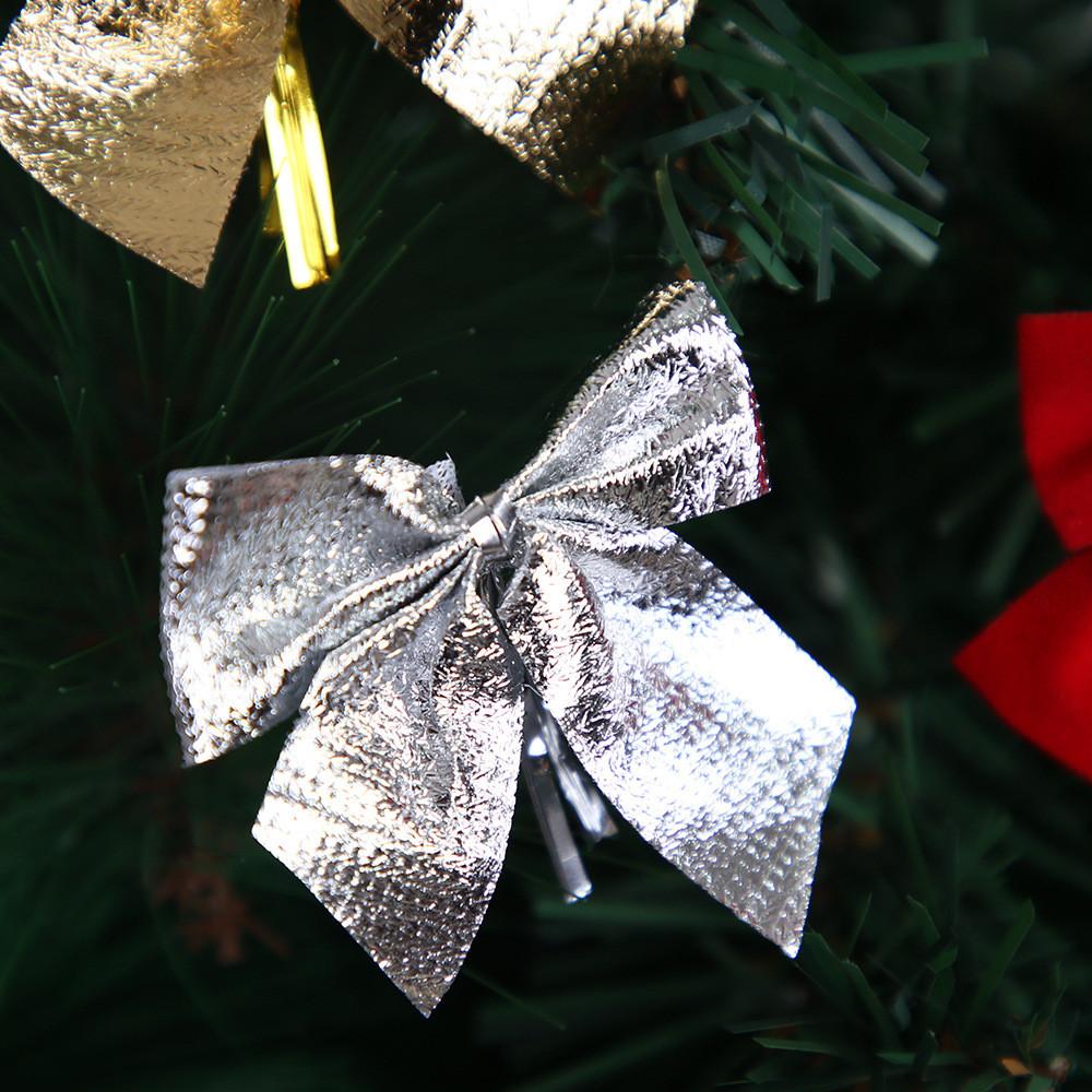 Christmas Decorative Luxurious Bows In Red Silver Gold Ideal For Settings Holiday