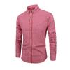 Men's Large-sized Checked Long-sleeved Shirt, Digital Printed Lapel Light Button Shirt For Men
