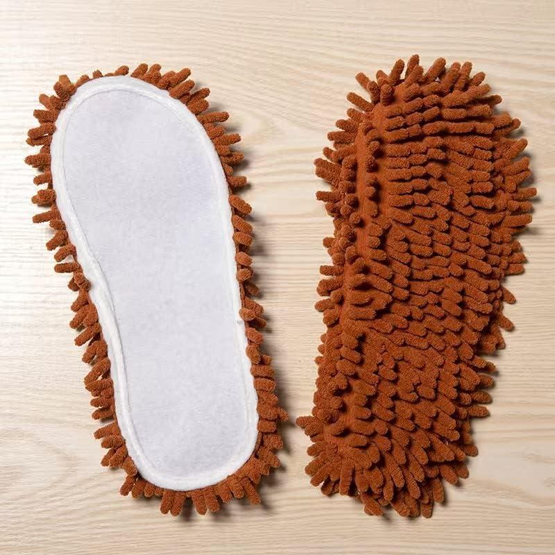 Cleaning Slippers Mop Slippers Wearable Mop Room Shoes Washable Microfiber Cleaning Slippers No Strain on Your Back Floor Mop Cleaning Mop Floor