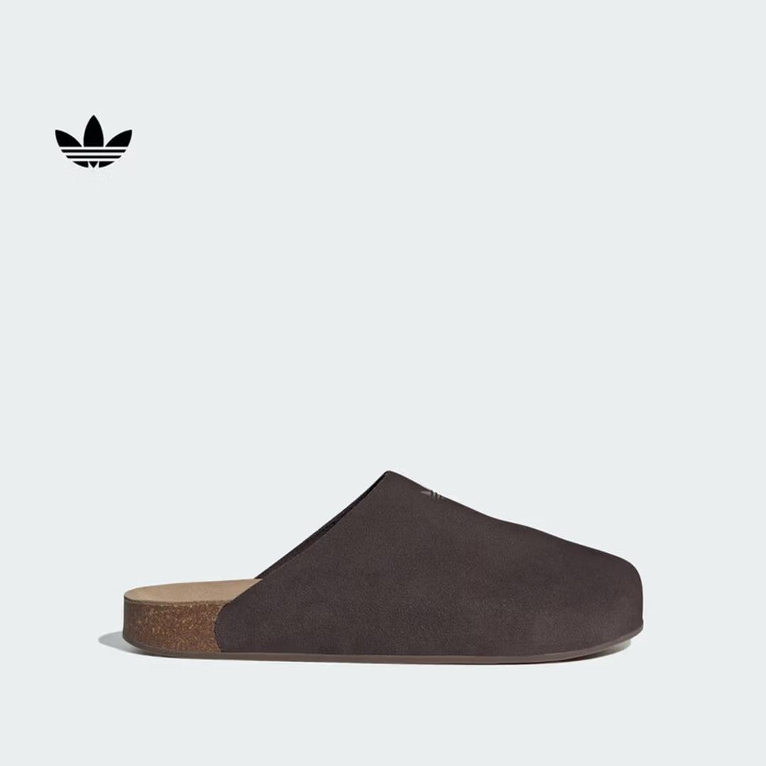 Adidas ADIMULE Casual Slippers Muller Shoes Men s and Women s Adidas Clover JS0705 36.5 коричневый