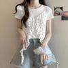 ZANZEA Women Casual Print Patchwork Summer Short Sleeve Blouse