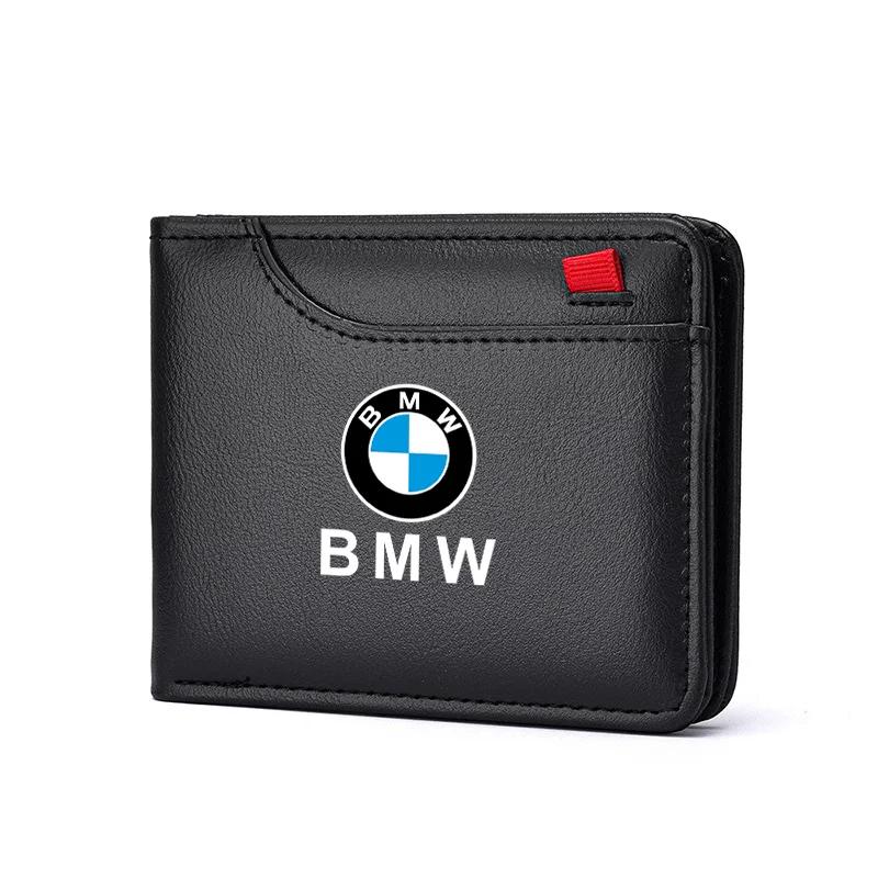 Samolepka na auto Horká 2025 Peněženka do auta Velká kapacita Více přihrádek Podnikatelská peněženka Řidičský průkaz Krátká peněženka Pro BMW M 1 2 3 4 5 7 Ser
