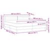 Boxspring Bed with Headboard Blue 200 X 200 Cm Fabric