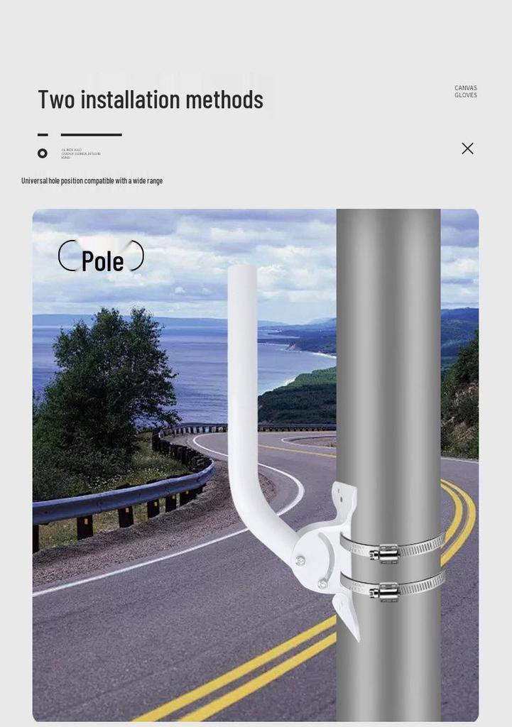 Adjustable Outdoor Antenna & Pole Mount for Wireless Network Bridge with Elevation Angle Control
