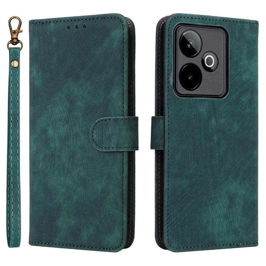 For Realme GT 7 5G Case Wallet RFID Blocking PU Leather Phone Cover Stand with Strap