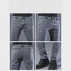 Jeans Masculino da Moda Estilo Coreano Elástico Ajuste Slim Skinny