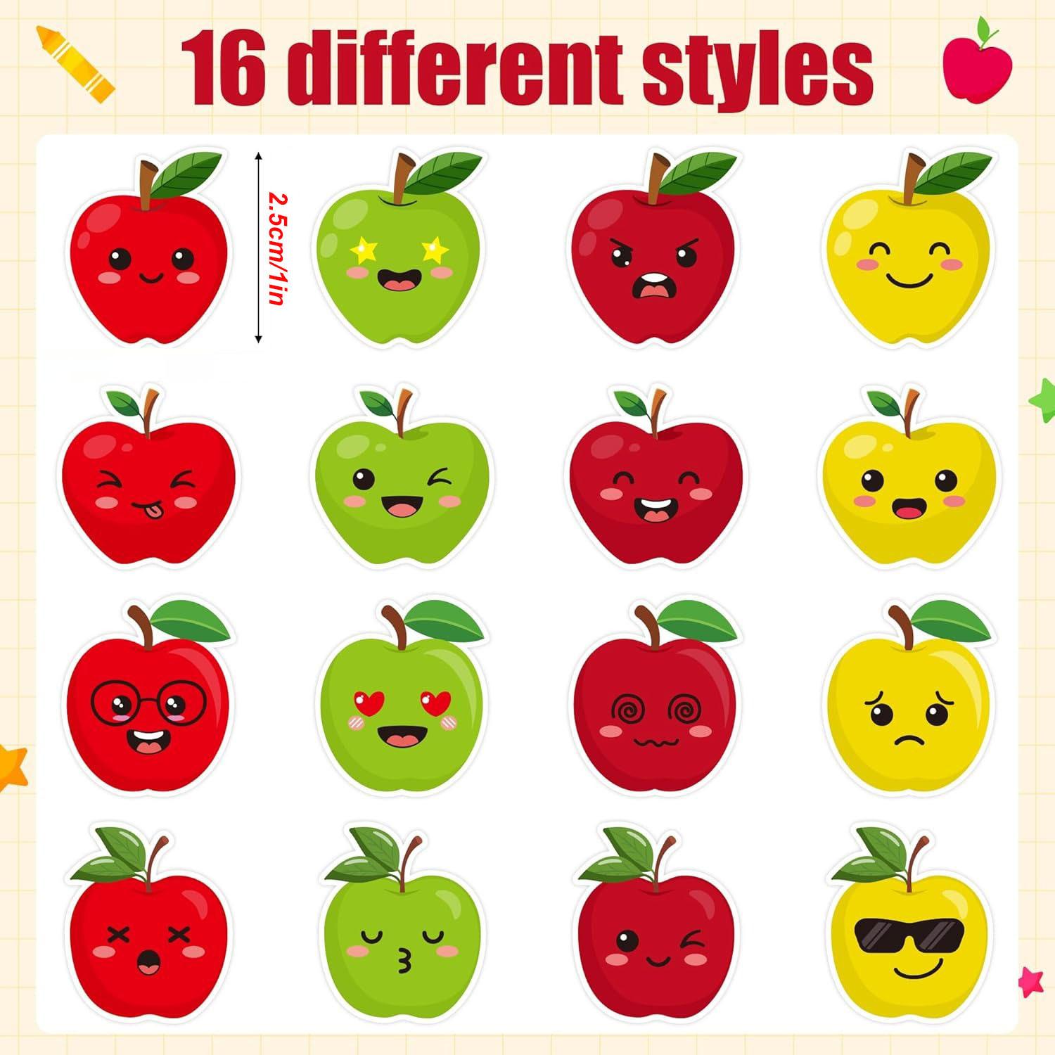 100-500Pcs High-Quality Cute High-Quality Apple High-Quality Stickers High-Quality Christmas High-Quality Decoration Self-assembly High-Quality Gift