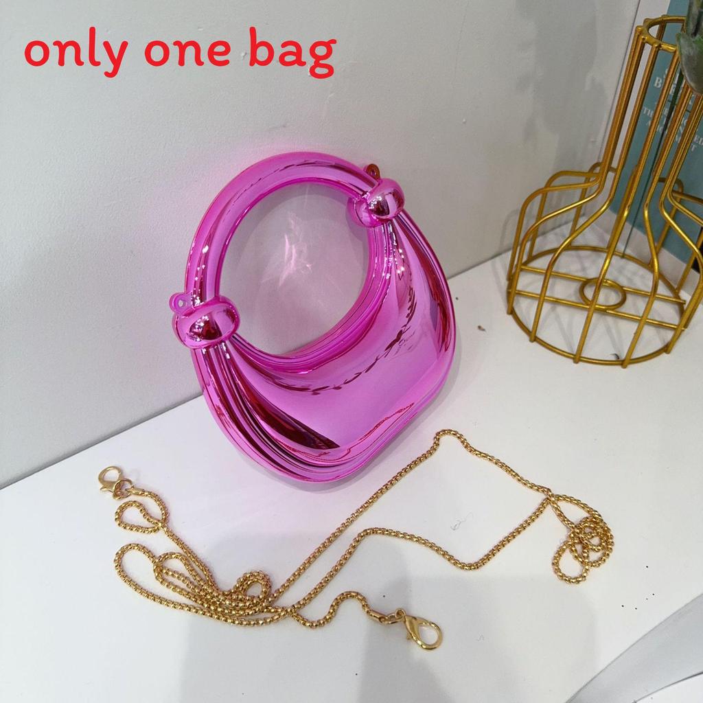 Mini Acrylic Shell Bag With Chain Strap For Daily Fashion And Kids