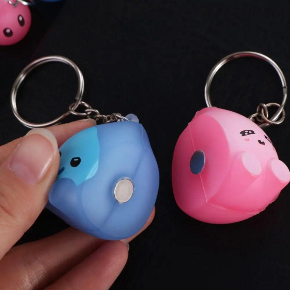 Luminous Keychains Hanger Magnetic Suction Couple Keyring Girl Style Bag Pendant Couple Use