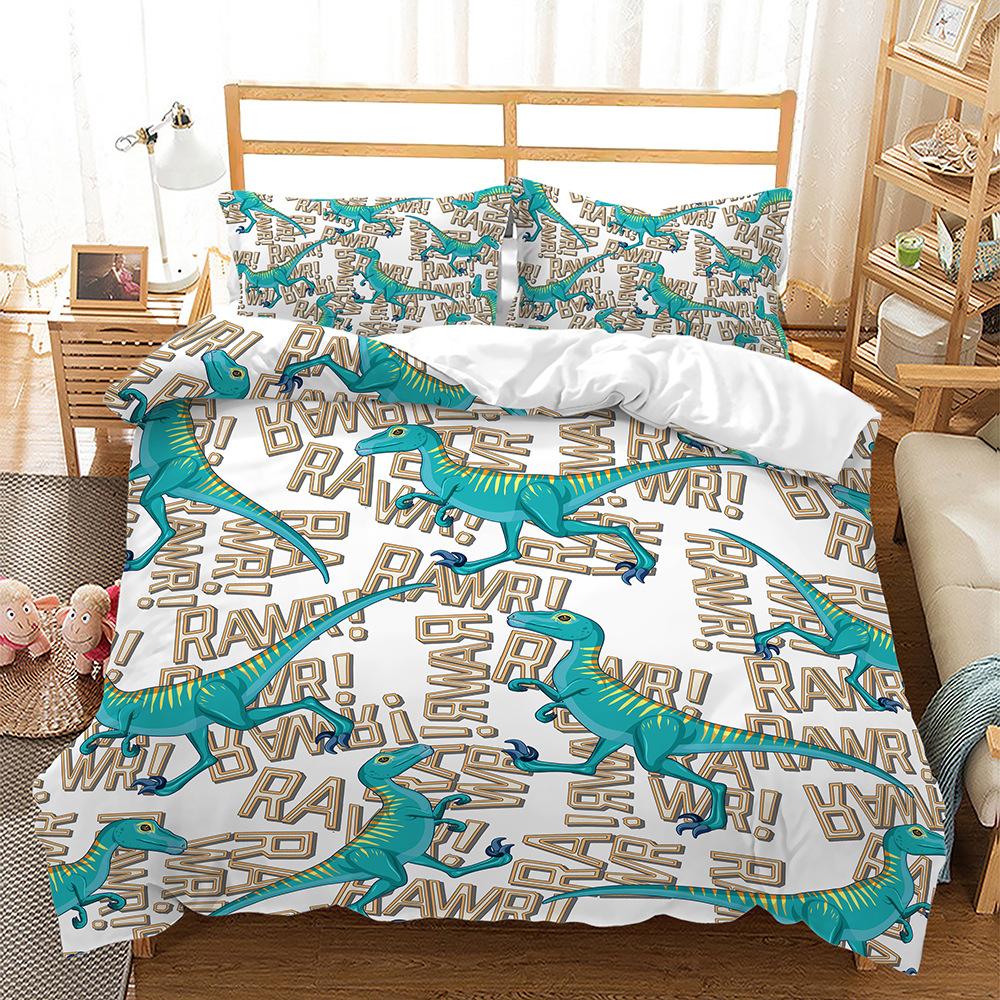 3D Dekbedovertrekset voor Eenpersoons-, Tweepersoons- en Kingsize Bed, Morbuy Cartoon Dier Beddengoedset voor Jongens- en Meisjesslaapkamer, Microvezel Dekbedovertrek en Kussenslopen (Bamboe panda