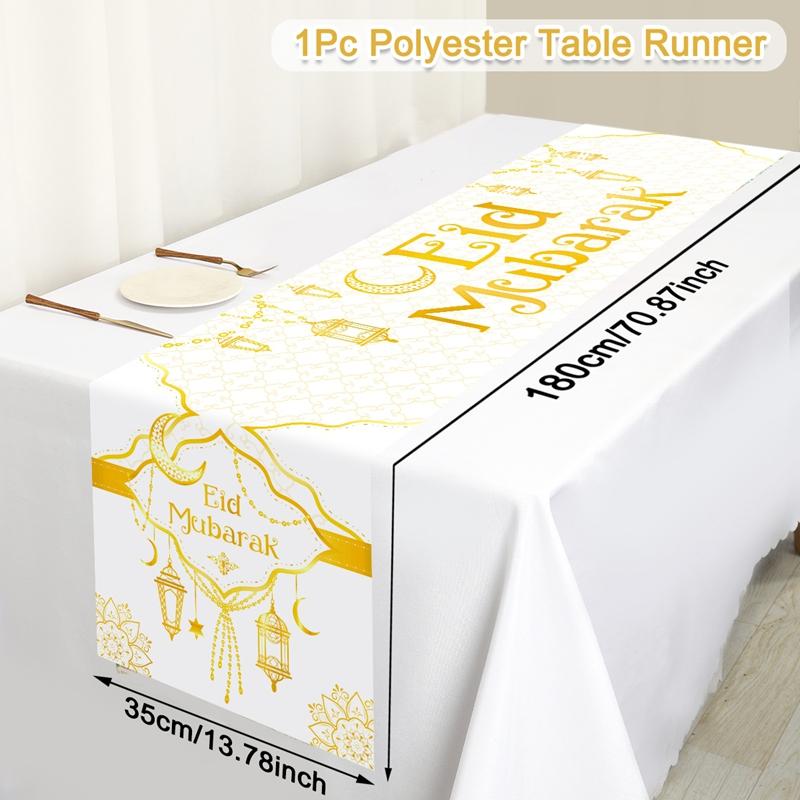 Ramadan Decor Tablecloth EID Mubarak Decor For Home 2025 Ramadan Kareem Islamic Muslim Party Eid Al Adha Gifts Happy Eid Al Fitr