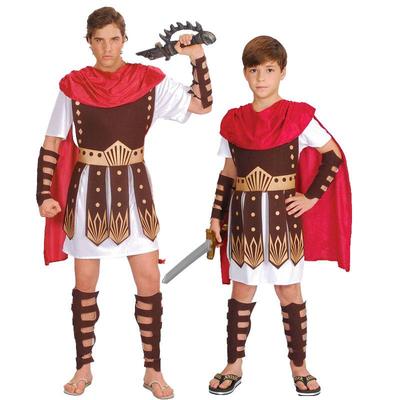 Costumi Medievali Cavaliere/Spartano Romano/Crociato di Halloween per Bambini e Adulti