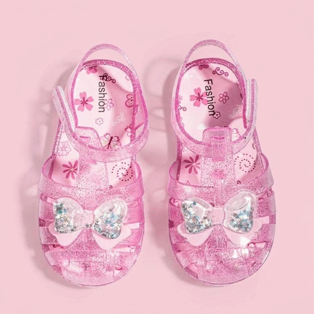 1 Pair Breathable Children s Sandals Lightweight Girls Summer Sandals Glitter Daily Wear 26