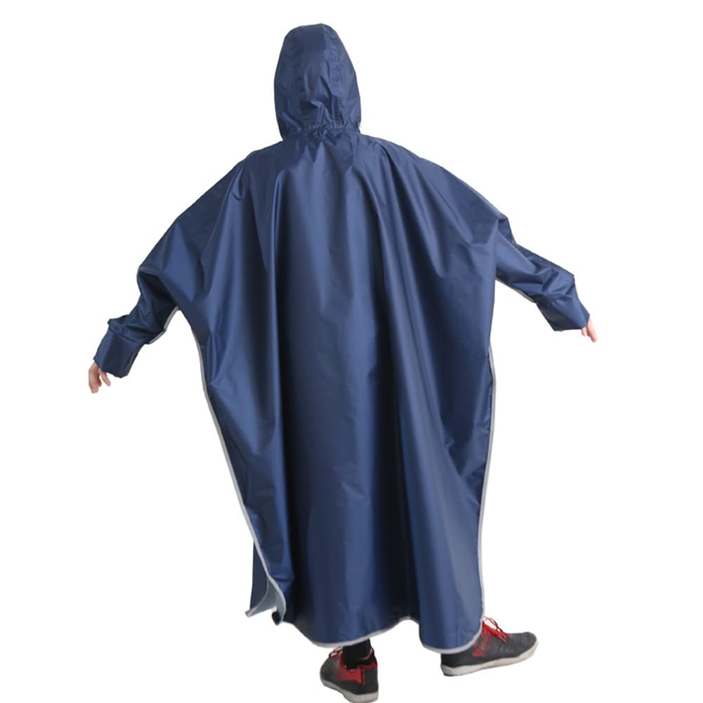 Suitable for School Unisex Rain Parents and Rain Gear [Yolrky] Children's Raincoat, Bags, Poncho, Kids, Boys, Girls, Children, Raincoat, (Navy, M)