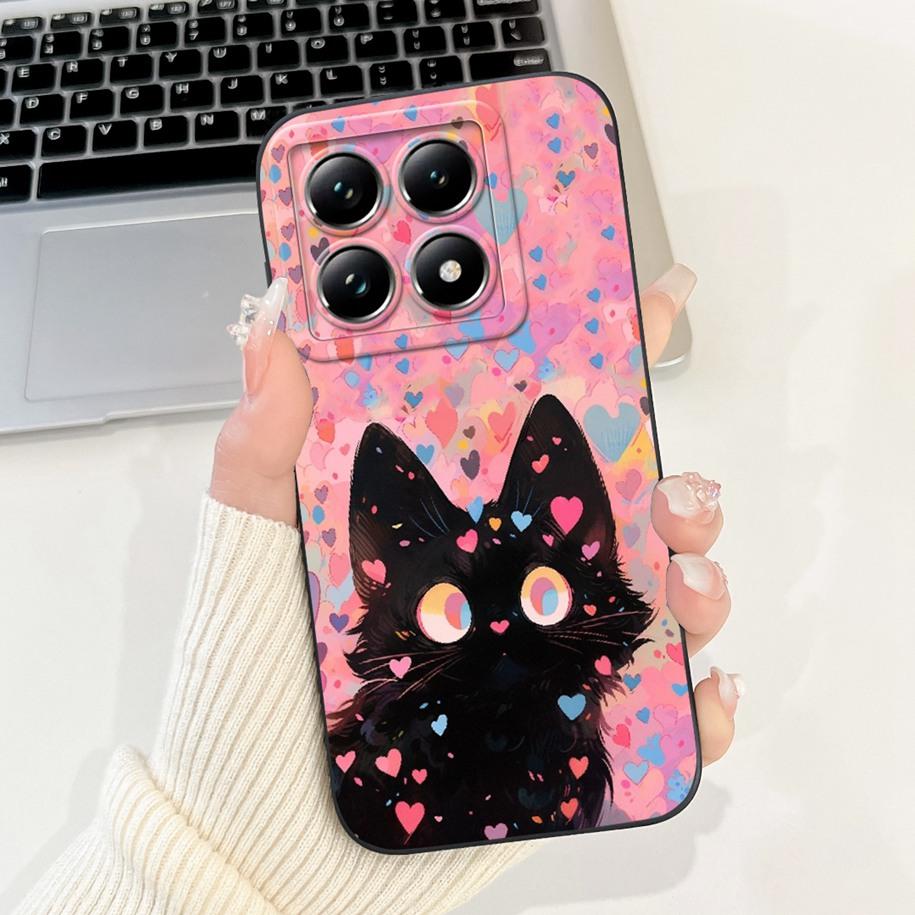 For Xiaomi 14T Pro Case For Xiaomi 14T Phone Case Cute Panda Rabbit Luxury TPU Protective Skin Cover For Xiaomi Mi 14T Pro Coque