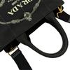 PRADA Canapa Handbag black Women 2-way triangle logo used