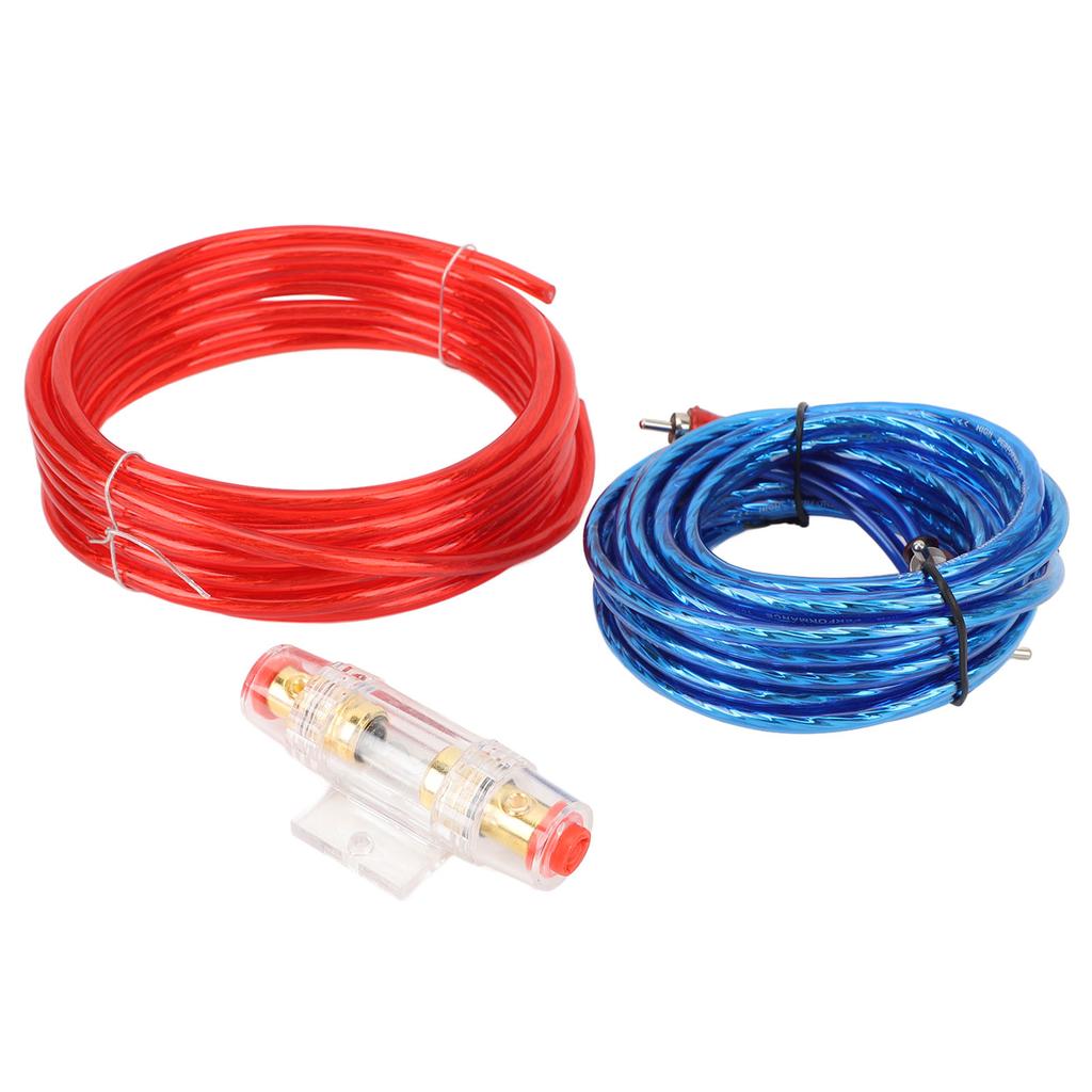 10 Gauge Amplifier Installation Kit 14.76ft Power Cable Subwoofer AMP Wiring Kit with 60A Fuse for Car Radio Subwoofers
