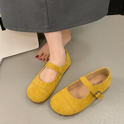 Retro Mori schoenen met ronde neus en verhoogde zool Mary Jane damesschoenen 2025 lente en zomer nieuw late avondbries zacht ondiepe mond enkele schoenen ladyshoes